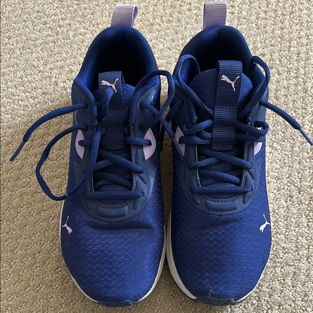 Women’s Puma Blue and Purple Sneakers with Breathable Mesh